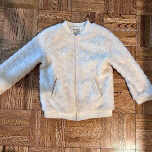 Kids Fluffy White Jacket